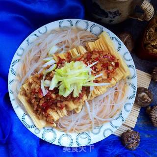 Steamed Yuba with Garlic Vermicelli recipe