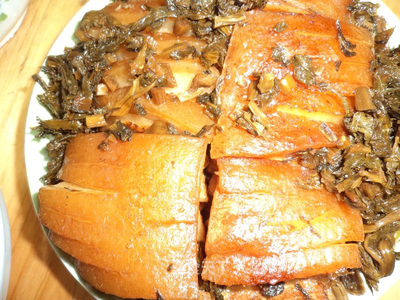 Hakka (homemade) Pork with Pickled Vegetables recipe