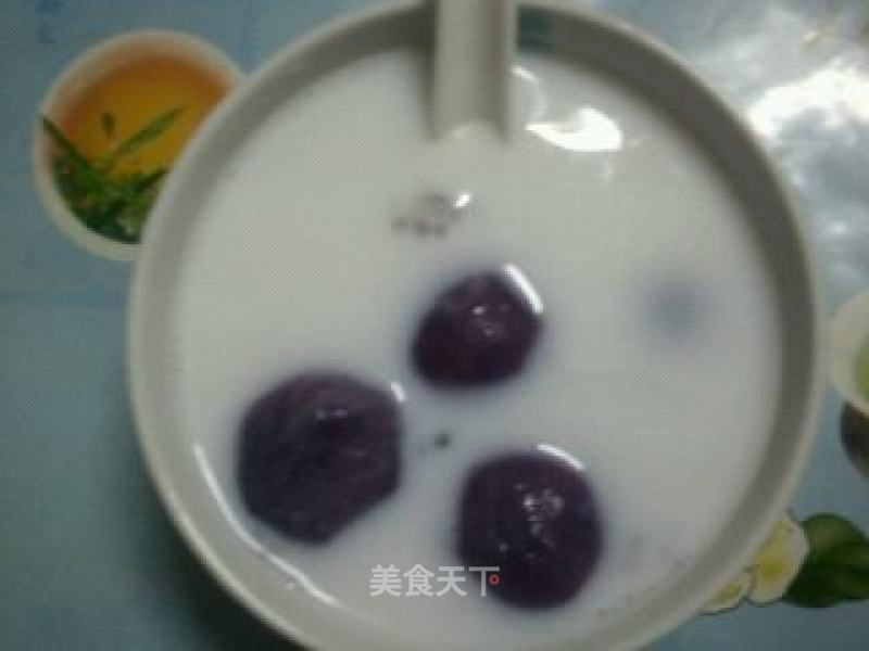 Sago Purple Potato Meatballs recipe