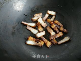 Stir-fried Lettuce with Twice-cooked Pork recipe