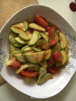 Stir-fried Zucchini with Tomatoes recipe
