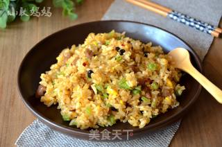 Beef Celery Egg Fried Rice recipe