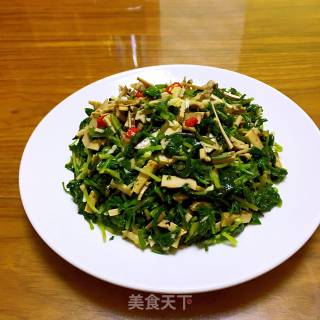 Malantou Mixed with Dried Tofu recipe