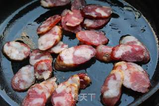 Fried Sausage with Egg recipe