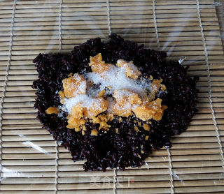 Double Glutinous Rice Steamed Rice with Fried Dough Sticks recipe