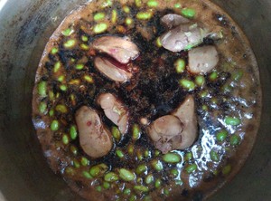 Chicken Liver and Edamame (no Oil) recipe