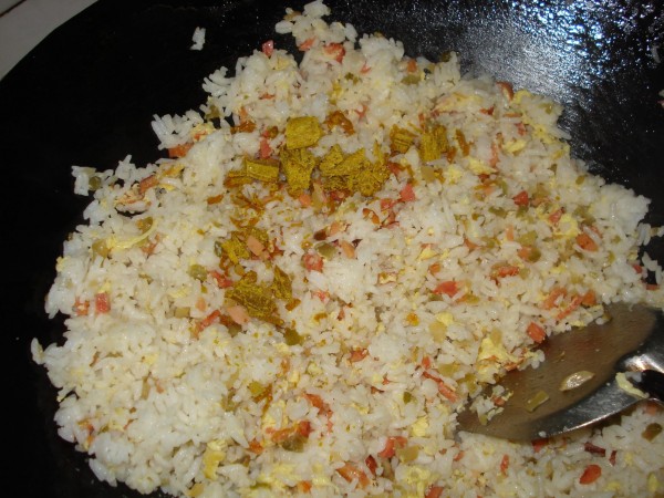 Curry Ham Sausage Fried Rice recipe