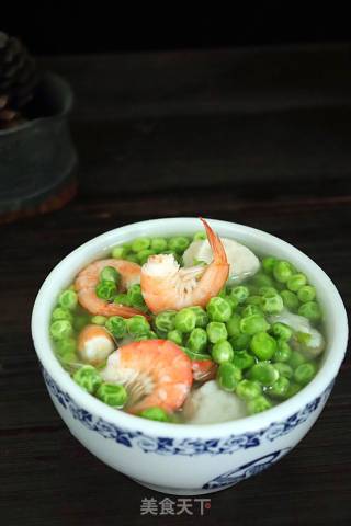 Pea Shrimp Meatball Soup recipe