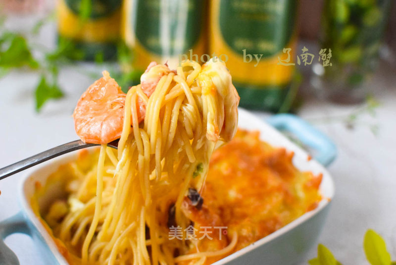 Seafood Baked Noodles recipe