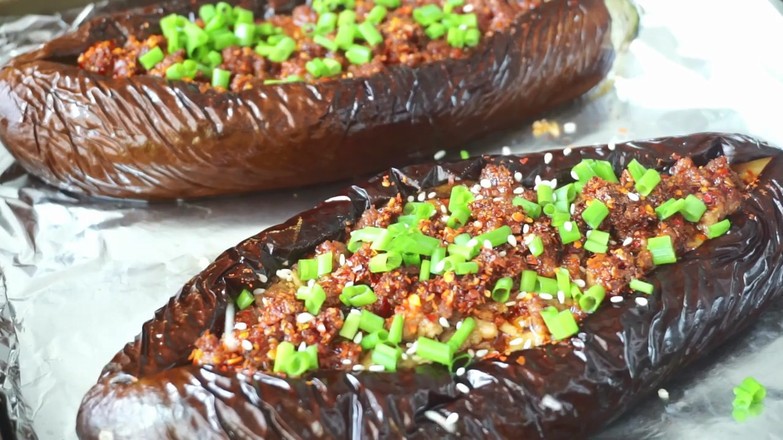 Grilled Eggplant with Minced Meat recipe