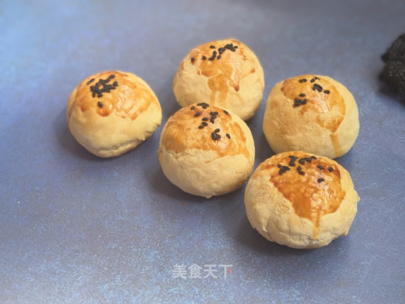 Red Bean Paste Egg Yolk Shortbread recipe