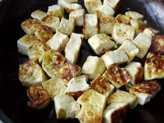 【winter Lettuce】fried Tofu with Mushrooms recipe