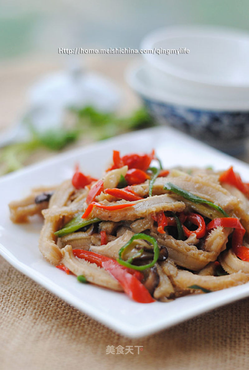 Tripe with Double Pepper Oyster Sauce recipe