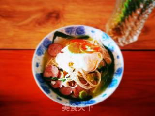 #蛋美食# Hot Noodle Soup with Poached Egg recipe