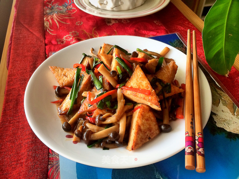 🍄unsalted Version of Mushroom Stewed Tofu recipe