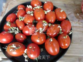 Roasted Tomatoes with Basil Garlic recipe