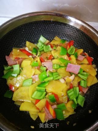 #下饭菜#～fried Potato Chips with Mushrooms recipe