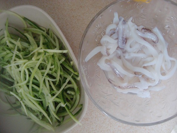 Squid and Cucumber Salad recipe