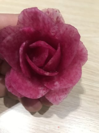 Teach You How to Carve Radish Flowers (straight Rose recipe