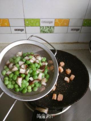 Salmon Diced Peas recipe