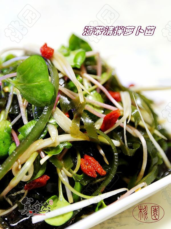 Kelp Mixed with Radish Seedlings recipe