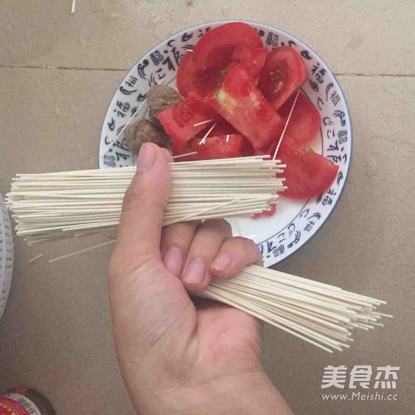 Western Red Pan Beef Ball Noodle Soup recipe