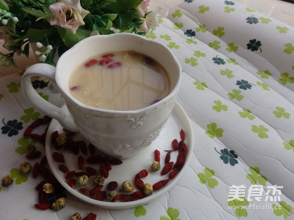 Chrysanthemum and Chinese Wolfberry Soy Milk recipe