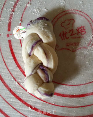 Coconut and Purple Potato Braided Bread recipe