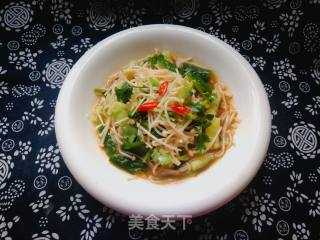 #团圆饭#mushrooms Mixed with Cucumber recipe