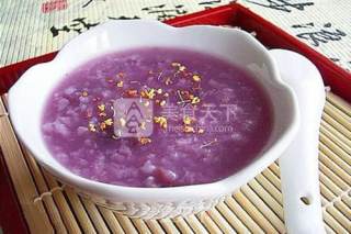Baby Food Supplement-purple Sweet Potato Sesame Walnut Porridge recipe