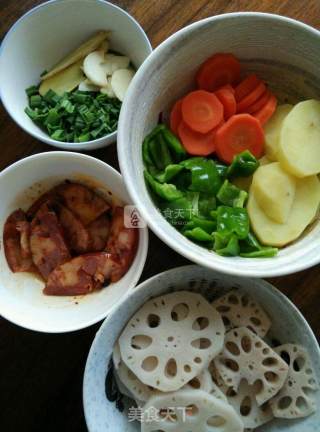 Spicy Lotus Root Slices and Potato Chips recipe