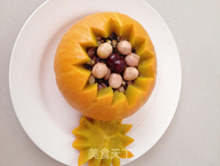 Pumpkin Eight Treasure Rice recipe