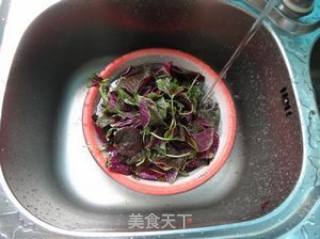 Stir-fried Red Amaranth with Garlic recipe