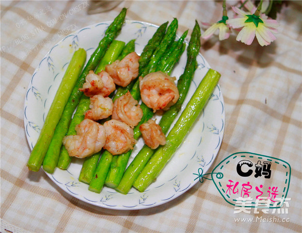 Asparagus Baked Prawns recipe