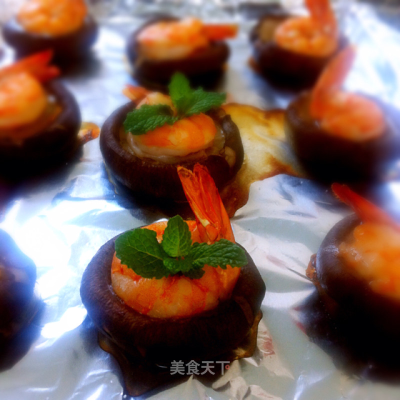 Grilled Shiitake Mushroom and Shrimp Fort recipe