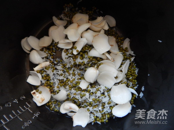 Mung Bean Lily Congee recipe