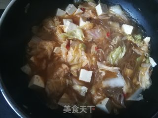 Cabbage Tofu Stewed Vermicelli recipe