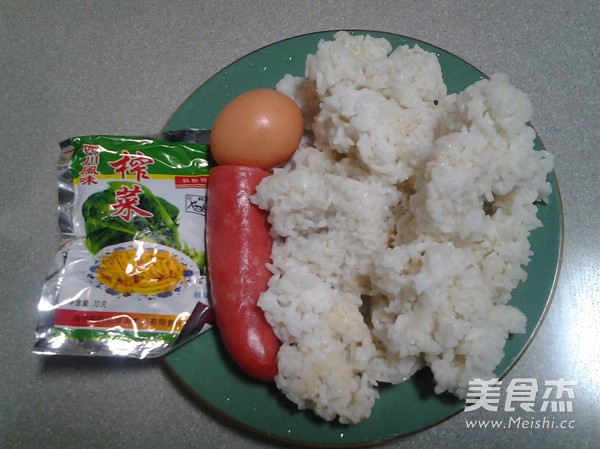 Fried Rice with Ham and Mustard Egg recipe