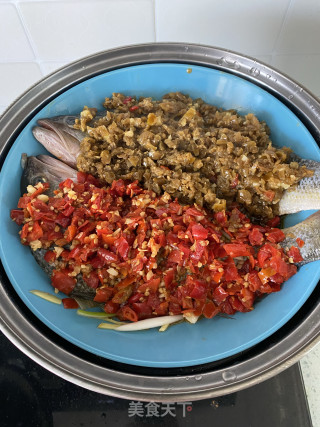 Double Pepper Steamed Fish recipe