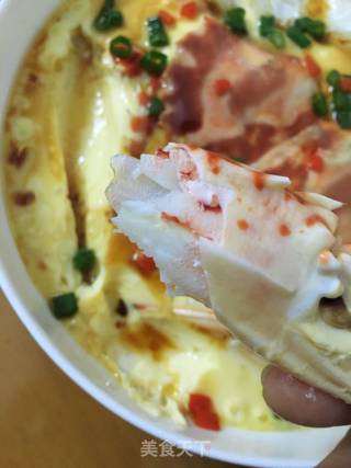 Steamed Red Crab with Eggs recipe