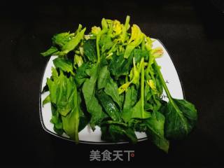 Stir-fried Spinach with Egg White recipe