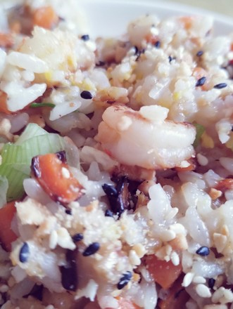 Carrot and Shrimp Fried Rice recipe