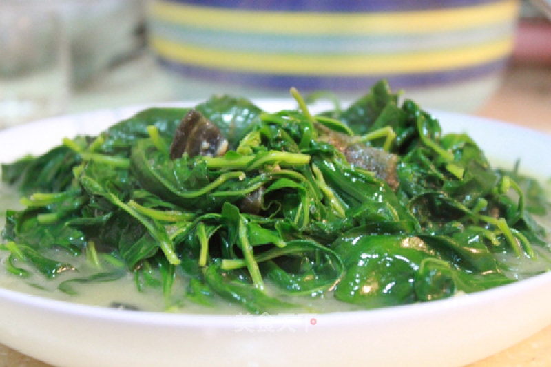 Chinese Wolfberry Leaves in Soup recipe