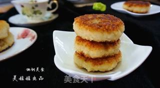 Glutinous Rice and Meat Pancakes recipe