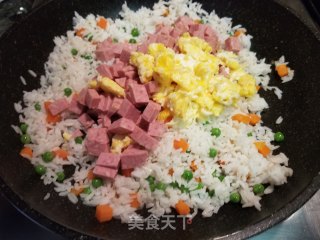 Luncheon Meat and Egg Fried Rice recipe