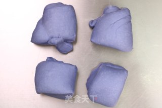 Butterfly Pea Flower Chestnut Mochi Soft Ou Bun recipe