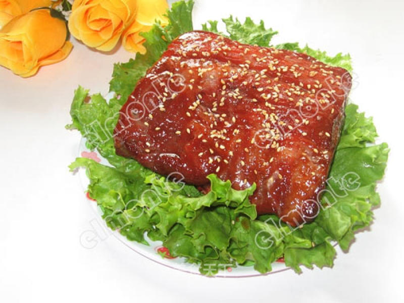 Grilled Short Ribs of Barbecued Pork Sauce