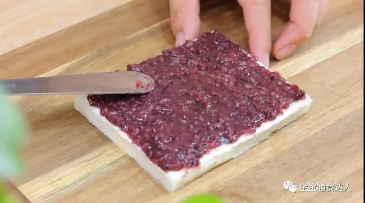 Purple Rice Toast Baby Food Supplement Recipe recipe