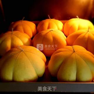 Pumpkin Bean Paste Bread recipe