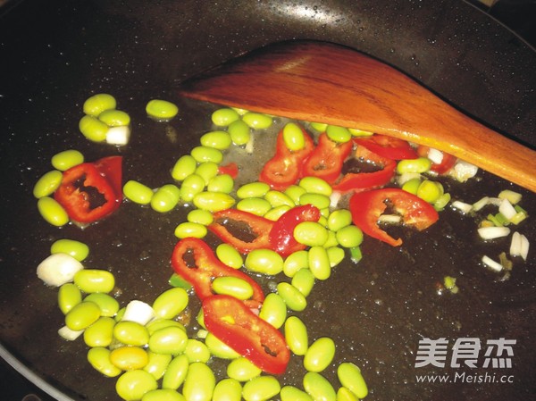 Fried Rice Fish with Edamame recipe